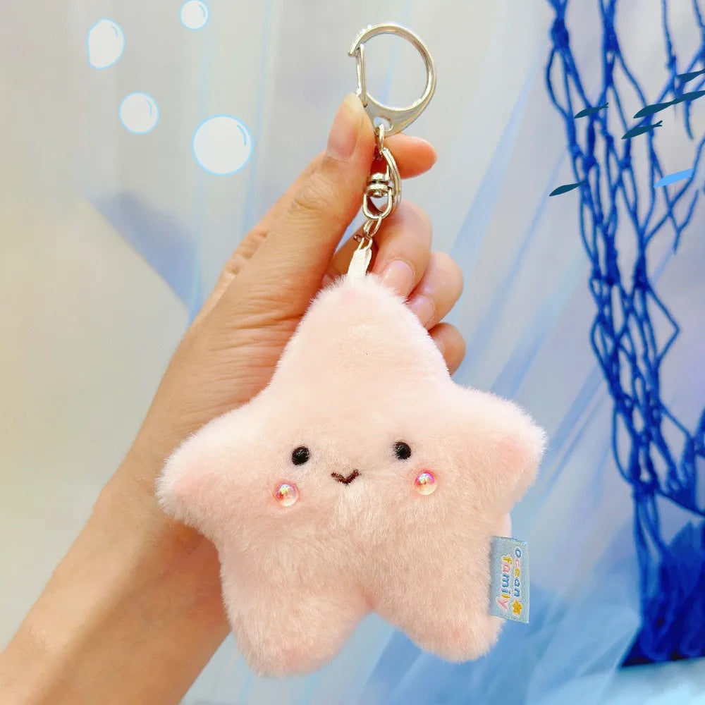 Plush Key Chains Bag Hanging Pendant Car Key Ring Mini Rabbit Hair Bow Bag Strap Cute Bunny Couple Keychain