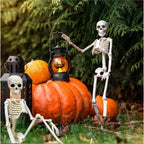 1PC Glowing and Non-glowing 40cm Joint Movable Simulation Skeleton for Halloween Ghost Festival Haunted House Outdoor Decoration