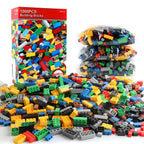 300/500/1000 DIY Creative Building Blocks Bulk Set Urban Classic Blocks Assembled Birthday Gift Children's Educational Toys