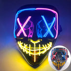 Multi Style Glowing LED Purge Mask Professional Wireless Luminous Party Mask Flashing Decorative Headgear Masker For Halloween