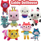 New Gabbys doll house Plush Toy Mercat Cartoon Stuffed Animals Smiling Cat Car Cat Hug Gaby Girl Birthday Gift!
