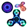 LED Luminous Fidget Spinner Glow Stress Relief Hand Toy