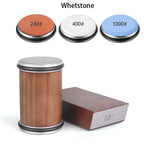 Rolling Knife Sharpener Magnetic Knife Holder Diamond Sharpening Stone Kit with 15 and 20 Degrees Angle Roller Kitchen Accessory