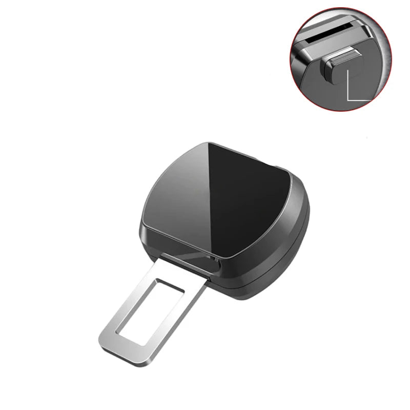 1/2PCS Car Seat Belt Clip Extender Safety Seatbelt Lock Buckle Plug Thick Insert Socket Extender Safety Buckle For Tesla Porsche