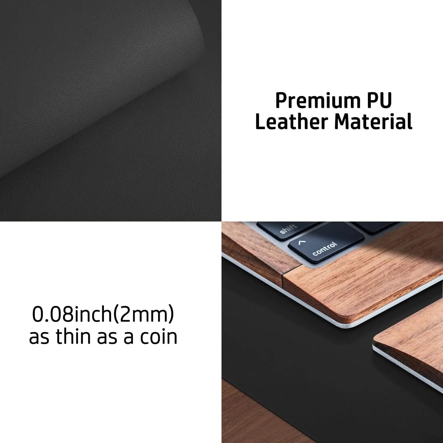 Mouse Pad Large Office Desk Mat ,Waterproof PU Leather Desktop Keyboard Desk Pad Gaming Mousepad Desk Writing Pad for home