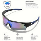 New UV400 Protective Sports Eyewear - Lightweight Full-Cover Lens, Unisex Wrap-Around for Cycling, Hiking & Daily Use