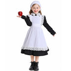 Pilgrim Costume Colonial Farm Village Girl Costumes Pioneer Prairie Dress 2-4Y 4-10Y 10-16Y Tween Teens