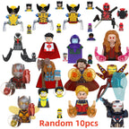 Blind Box Mini Building Blocks TV6205 Figures Big Goblin Spiderman Iron Man Venom Captain Hawk Deadpool Armor Christmas Gift Toy