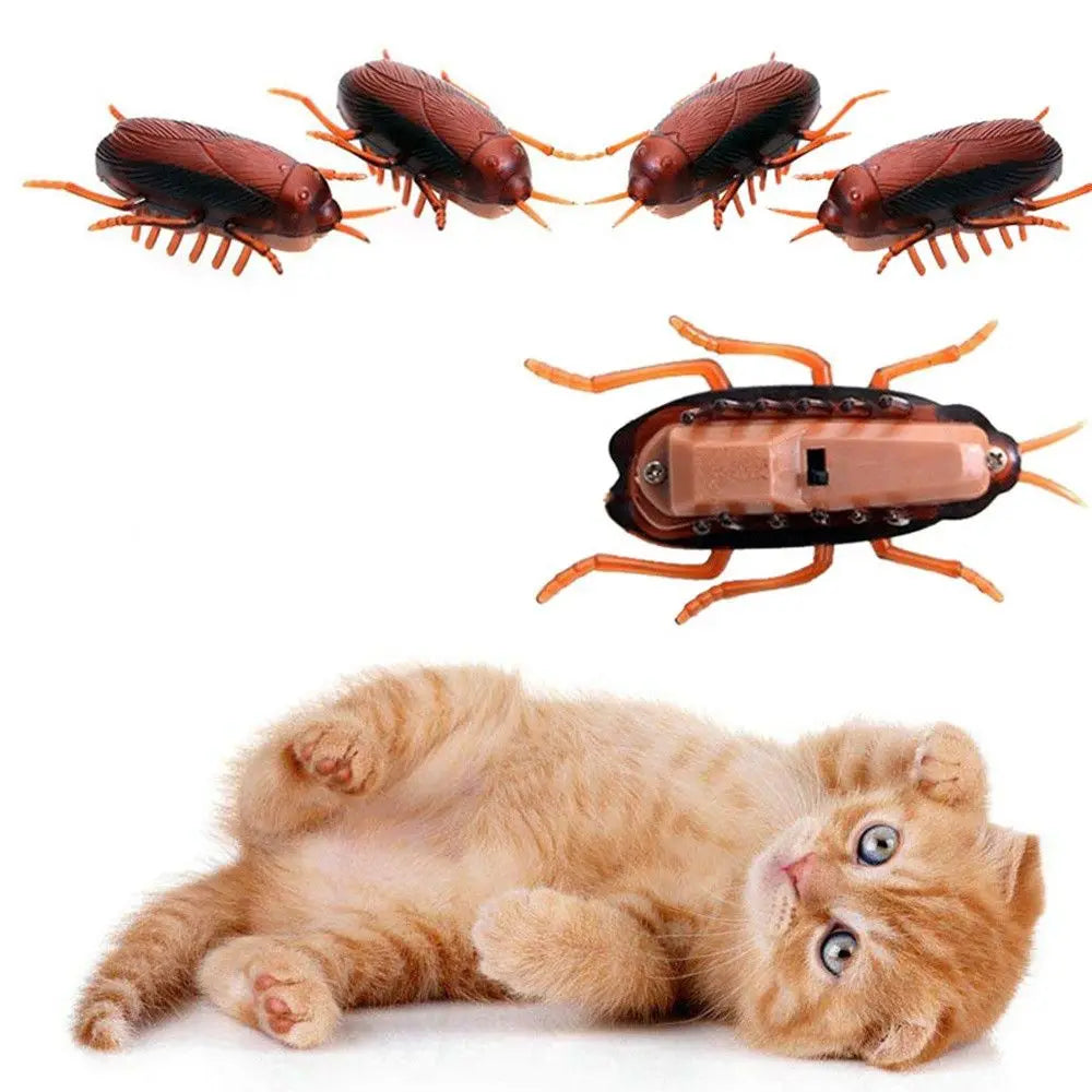 Electric Crawling Cockroach Toys Funny Simulation Fake Roach Prank Toys Trick Joke Toy Novelty Gadgets Scary Spoof Toy