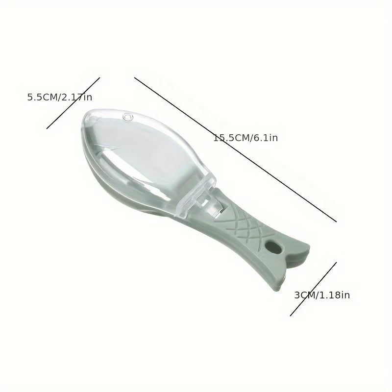 A Scale Removal Tool，Plastic Scales Scraper，Easy Cleaning Fish Skin Brush，Household Kitchen Scale Scraper