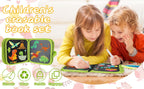Erasable Doodle Book for KidsToddlers Toys Reusable Drawing Pads with 12 Watercolor Pens Preschool Toy Trip Writing Painting Set