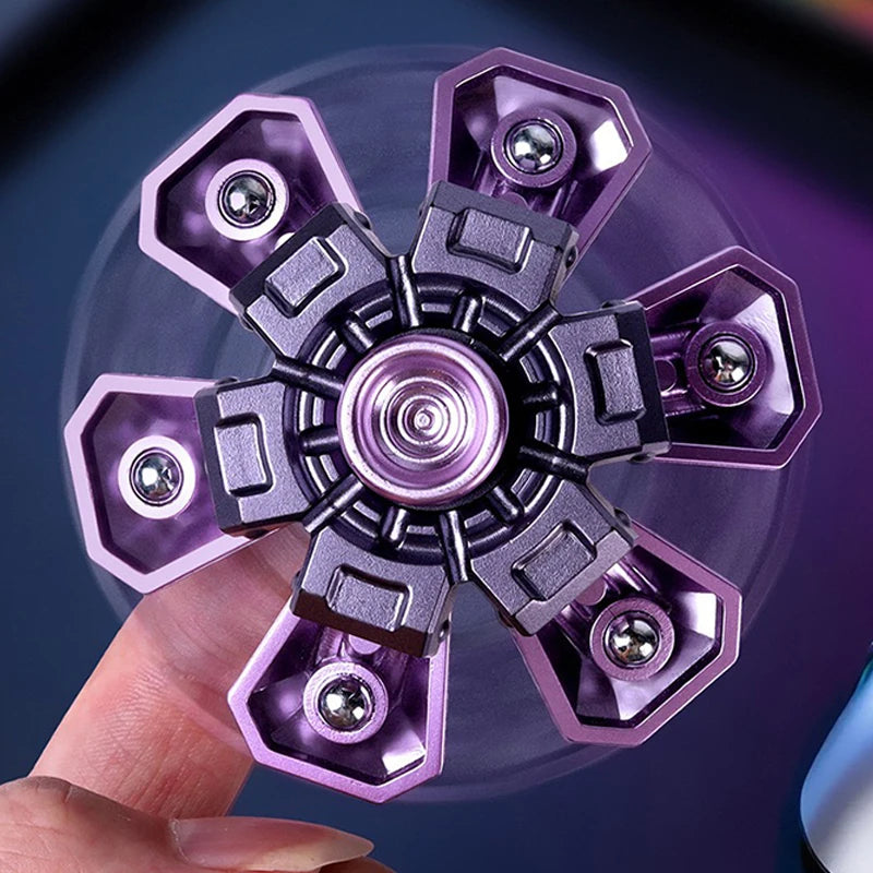 Creative Transformable Finger Mecha Fidget Spinner Tech Aesthetic Mechanical Transformation Fidget Toy For Children Gift