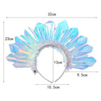 1-10PCS LED Light Up Headband Glowing Crown Hairband Flashing Headdress Luminous Cosplay Party Headwear for Nightclub and Events