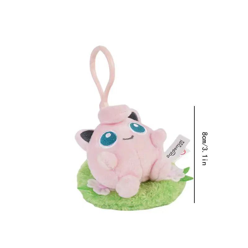 Pokemon Snorlax Pikachu Eevee Jigglypuff Bulbasaur Keychain Plush Toy Cartoon & Cute Backpack Pendant Children's Gift