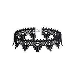 Neo-Gothic Punk Black Sexy Lace Chokers Necklace For Women Fashion Retro Clavicle Chain Halloween Collar Choker Steampunk Gifts