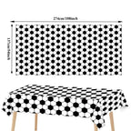 Soccer Theme Disposable Tableware Set Paper Plates Cups Napkins Tablecloth Boys Sports Football Birthday Party Decor Supplies