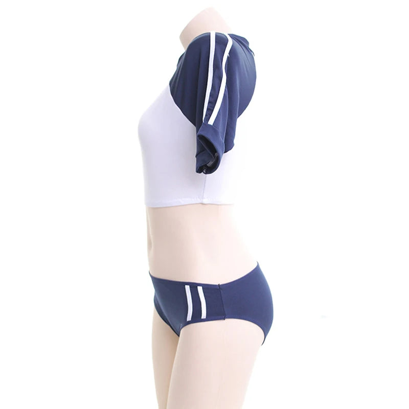AniLV Japanese Anime Girl Student Gymnastics Gym Outfit Cheerleader Uniform Costume School Girl Sports Sukumizu Cosplay
