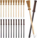 Wizard Wand Party Favors,Wand Pencils,Witch Broom Pencils,Lightning Tattoos,Glasses,Halloween Cosplay Accessories