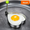 Stainless Steel Heart Fried Egg Mold for Pancakes and Omelettes