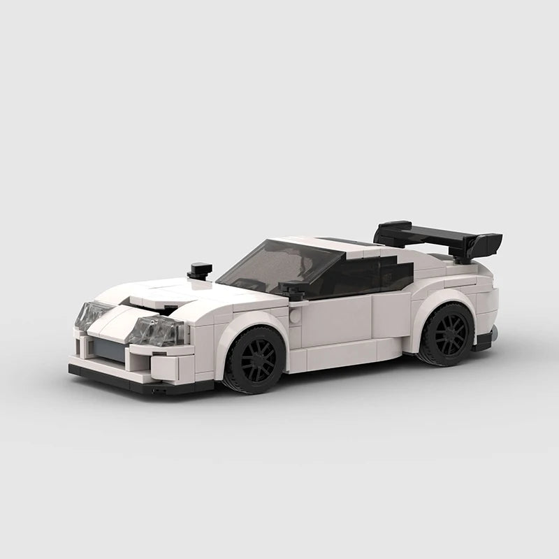 City Technical Speed World Famous Car Building Blocks Racing Fast And Furious Moc Brick Vehicle A80 Supra V2 Toys Kid