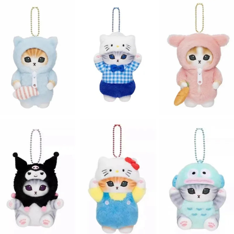 Cattoon Amine Anime Mofusand Plush Doll Toys Stuffed Animals Keychain Bag Small Pendant Hangings Christmas Birthday Gifts