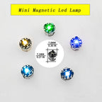 10pcs Super Mini Magnetic Led Lamp Toys 7.8mm *7.1mm DIY Model Making General Model Plus Light with Batteries and 1pc Magnet