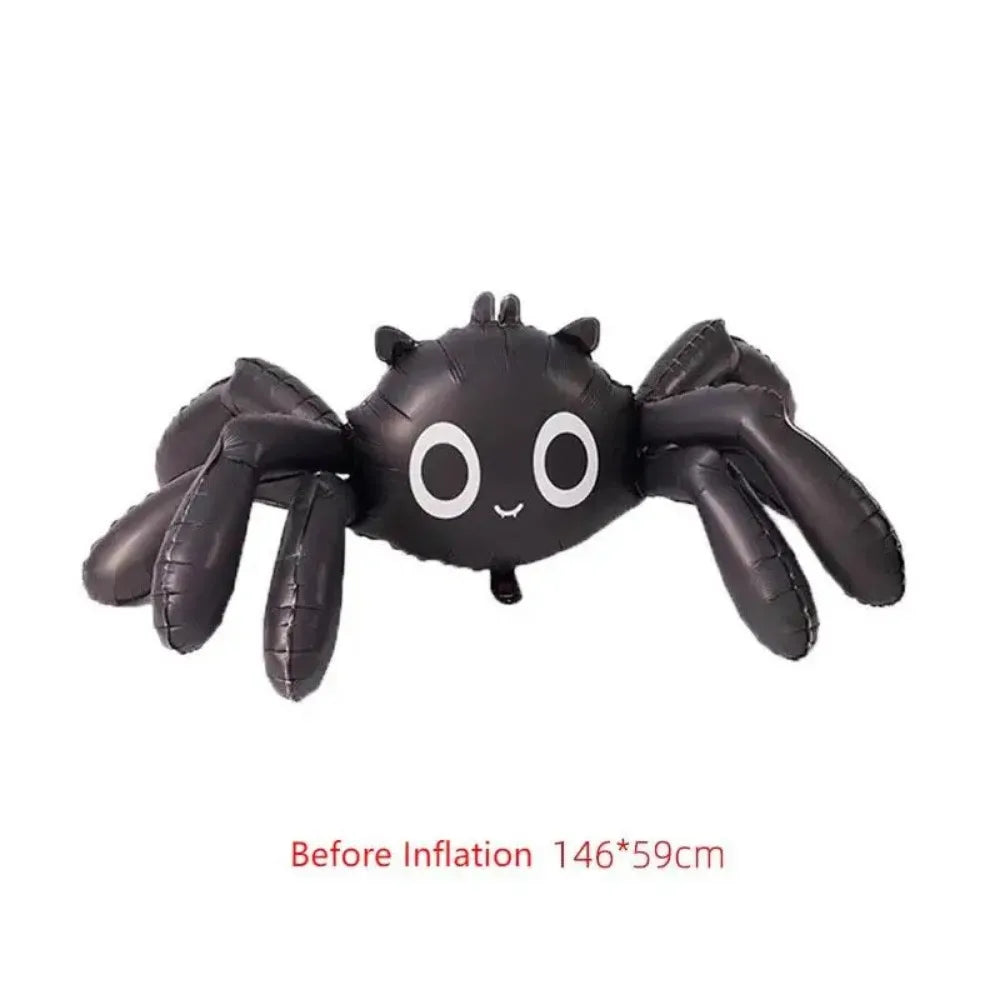 3D Black Spider Balloon Ghost Festival Party Decorations Trick Toy Balloon  Party Supplies Inflatable Ballon