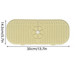 Kitchen Faucet Splash Pad Silicone Sink Faucet Splash Guard Mat Sponge Drain Pad Countertop Protector for Kitchen Bath Gadgets