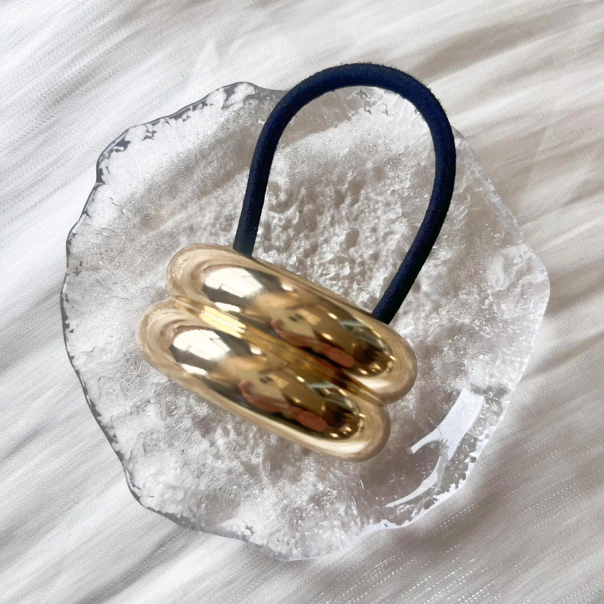 2024 Design Geometric Glossy Gold Silver Color Metal Eggshell Hairgrips Barrettes for Women Girls Party Hairwear