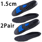 1Pair Height Increase Insoles for Feet PU Memory Foam Shoes Pad Breathable Orthopedic Heel Lift Insole for Sport Running Care