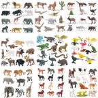 Simulation Mini  Farm Poultry Puppy Crocodile Pegasus Monkey Bird Wildlife Figurine Animal Model Sets Education Kid Toys