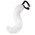 Faux Fur Fox Tail Cat Wolf Cosplay Costume Set with Plush Mask Fluffy Paw Gloves for Halloween And Christmas Party Accessories
