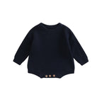 0-2Y Knitting Newborn Baby Girl Boy Spring Autumn Clothes Cute Long Sleeve Sweater Romper Jumpsuit Casual New born Outfits
