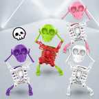 Swinging Skeleton Decor Moving Halloween Ornament Spooky Dancing Bone Figure for Home Office Party Trick Decoration Gift