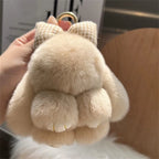 Pendant Plush Toy Bags Pendant Jewelry Ornament Fluffy Toy Doll Plush Bunny Keyring Plush Bunny Keychain Rabbit Fur Keychain