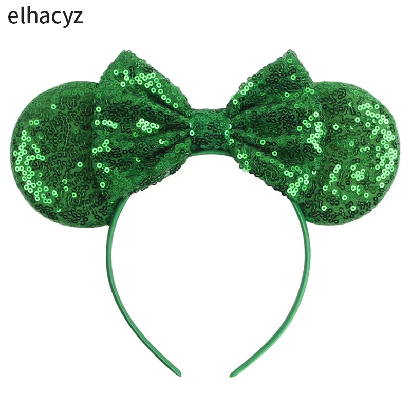 2026 Chic Embroidery Sequin Ears Headband Classical DOT Bow Hairband For Girls Women Party Head Wear Kids DIY Hair Accessories