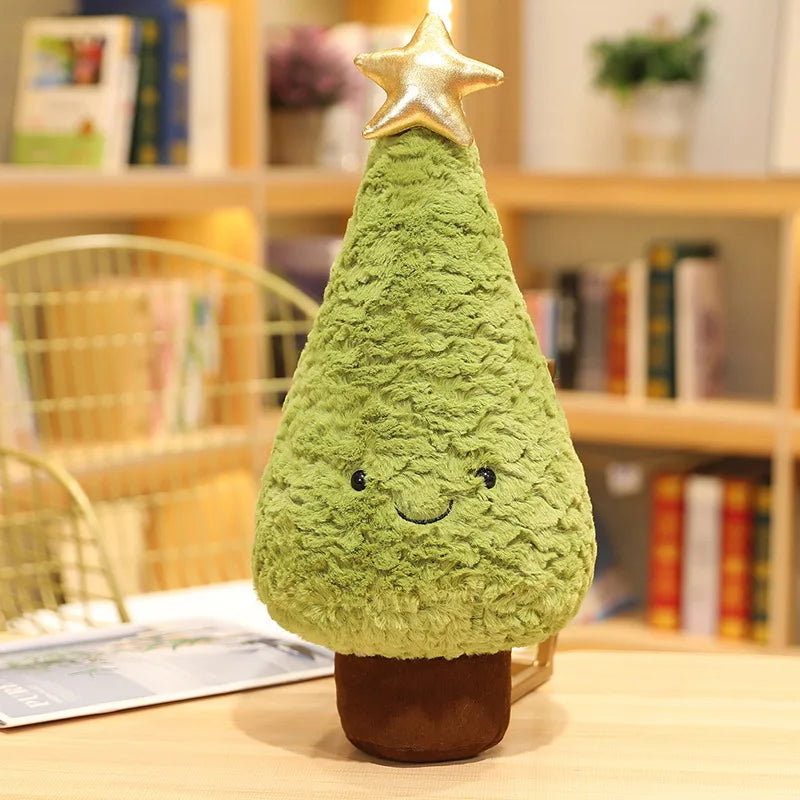 1Pc 29-90CM Simulation Christmas Tree Plush Toys Cute Evergreen Plush Pillow Dolls Wishing Trees Stuffed for Christmas Dress Up