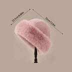 Plush Warm Mongolian Fur Winter Hat with Ear Protection