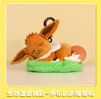 Pokemon Snorlax Pikachu Eevee Jigglypuff Bulbasaur Keychain Plush Toy Cartoon & Cute Backpack Pendant Children's Gift
