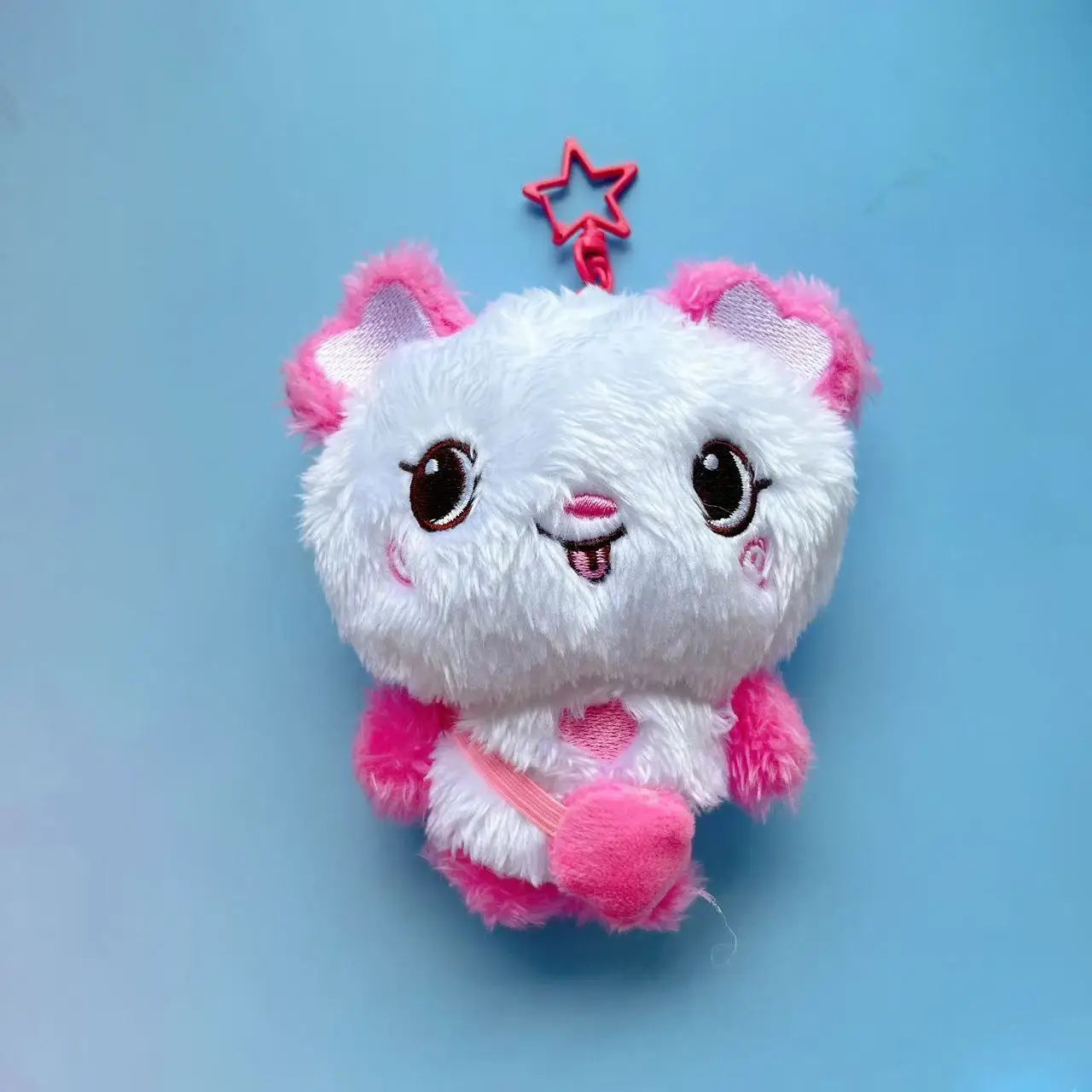 Kpop NTC WISH Sakuya RIKU YUSHI Tea Cat Doll Plush Dog Keychain NTCWISH Cartoon Keychain Bag Pendant Keychain Fans Collect Gif