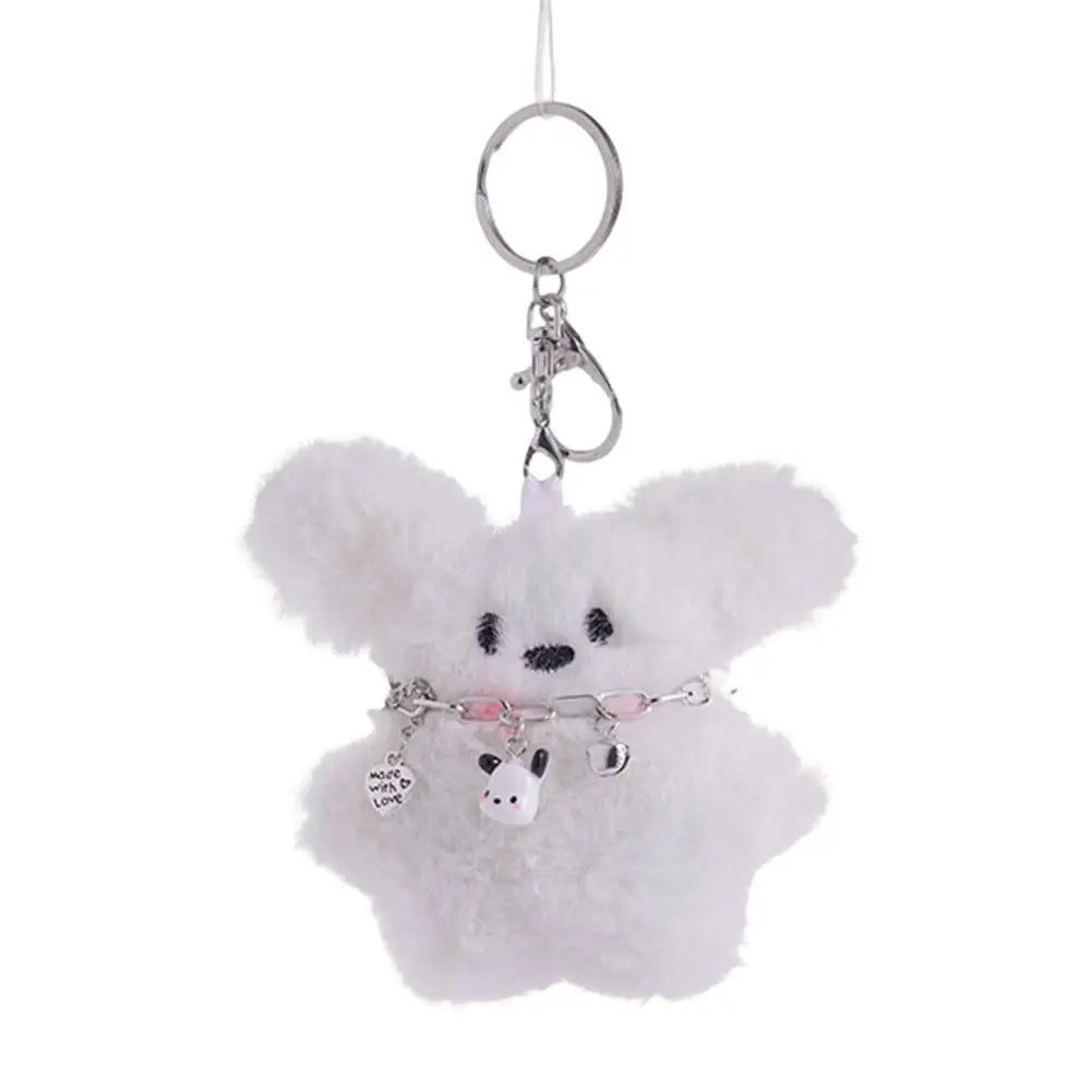 Plush Toys Doll Keychain Kawaii Pochacco Anime Pendant Cute Children Toy Gifts Keychains Keyring Plushie Birthday Girls