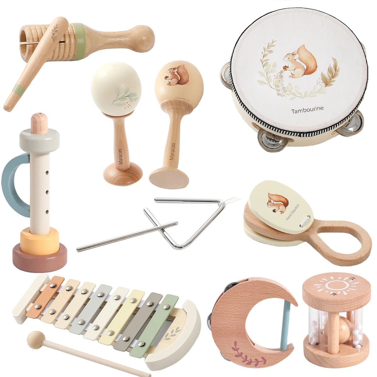Montessori Wooden Musical Instrument Toy Set