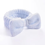 Women Solid Bow Headbands Coral Fleece Makeup Spa Wash Face Turban Head Wrap Girls Hair Towel Accessories Head Band Hairbands