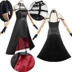 Yor Forger Cosplay Costume Headband Elastic Thigh Stockings Tights Highs Wig Earrings Yor Forger Dress Full Set for Comic Con