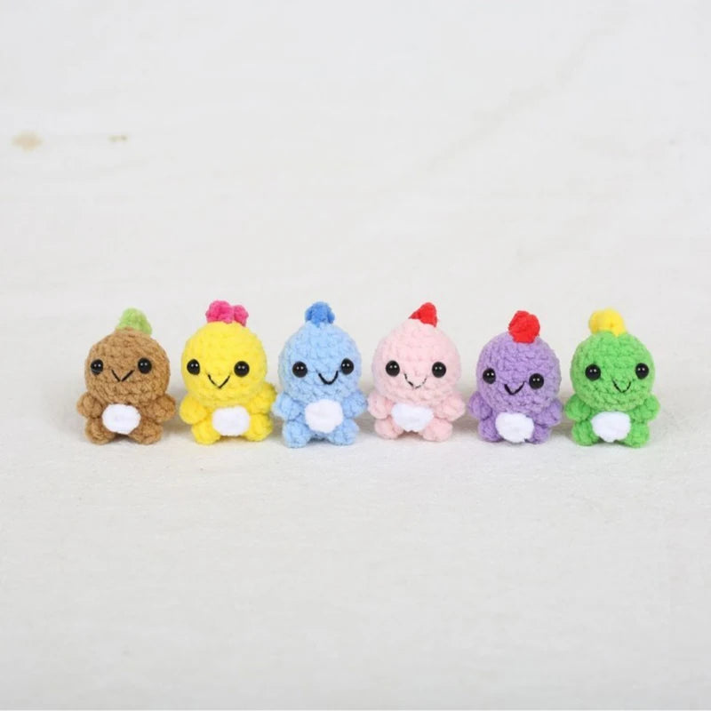 Mini Animal Doll Series Crochet Keychain Knitted Small Rabbit Doll Keyrings Mini Puppy Cute Keychain Wholesale Custom Accessory
