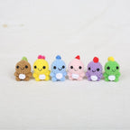 Mini Animal Doll Series Crochet Keychain Knitted Small Rabbit Doll Keyrings Mini Puppy Cute Keychain Wholesale Custom Accessory