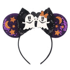Nieuwste Mickey Mouse Oren Hoofdband Kid Adult Festival Party Pailletten Strik Haarband Vrouwen Baby Girl Party Haar Accessories