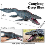 Oenux Jurassic Dinosaurs Indominus Rex Mosasaurus Saichania Dilophosauridae Spinosaurus Model Action Figures Collection Kid Toy