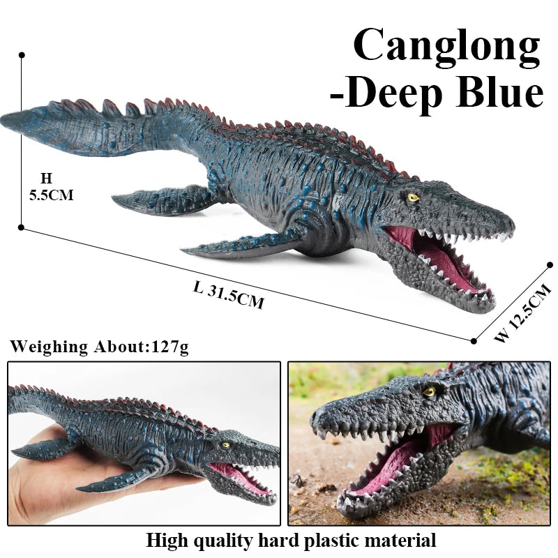 Oenux Jurassic Dinosaurs Indominus Rex Mosasaurus Saichania Dilophosauridae Spinosaurus Model Action Figures Collection Kid Toy