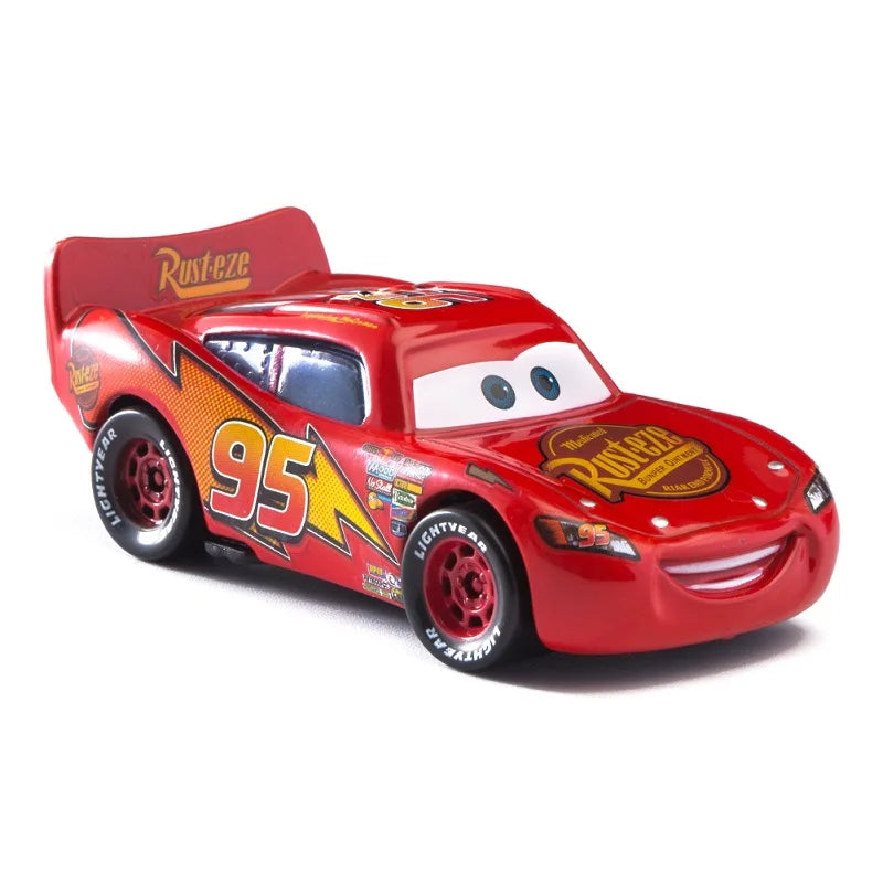 Children Car Toys Disney Pixar Cars Lightning McQueen Boost Wingo DJ Snot Rod 1:55 Diecast Metal Alloy Model Car Kid Gift